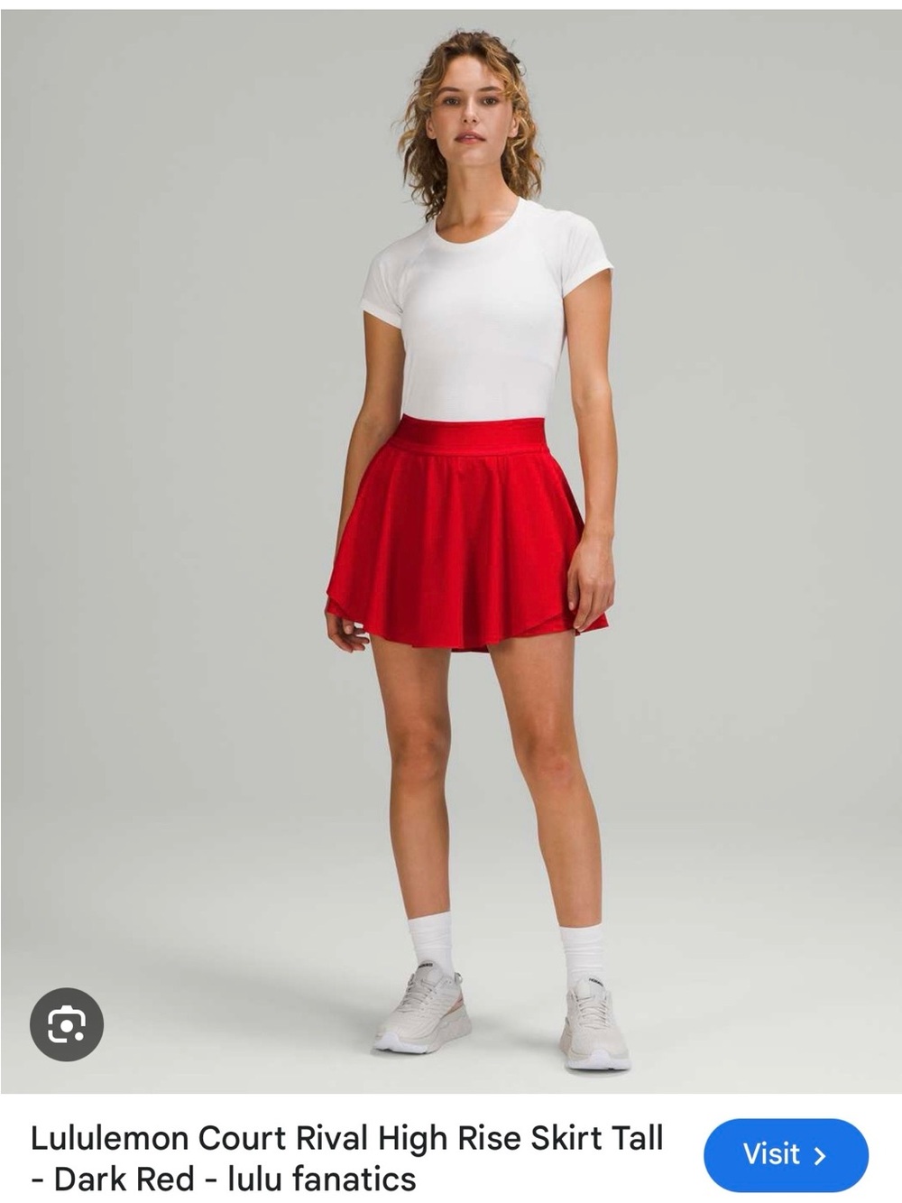 Lululemon court rival skirt, tall